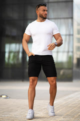 Men's Black Jean Short - Basic Style