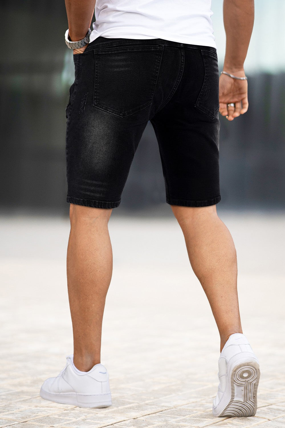 Men's Black Jean Short - Flexibility (Presale)