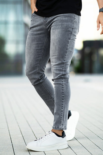 Gingtto Relaxed Skinny Jeans - Hellblau (Vorverkauf)