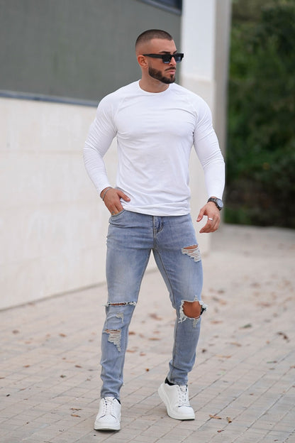 ripped slim fit jeans