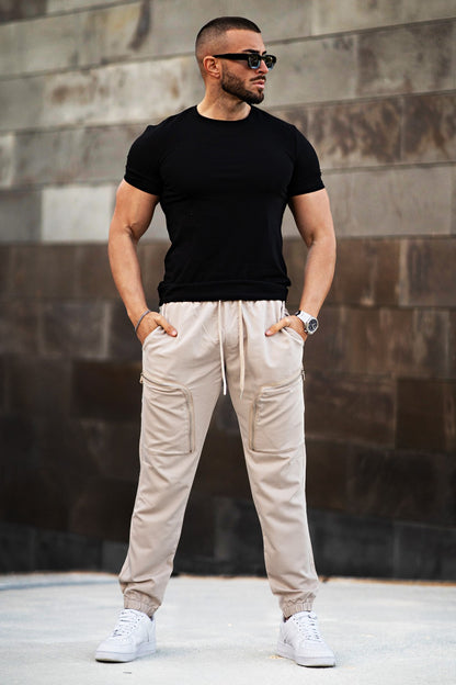 Men's Sport Pant - Zipper & Khaki