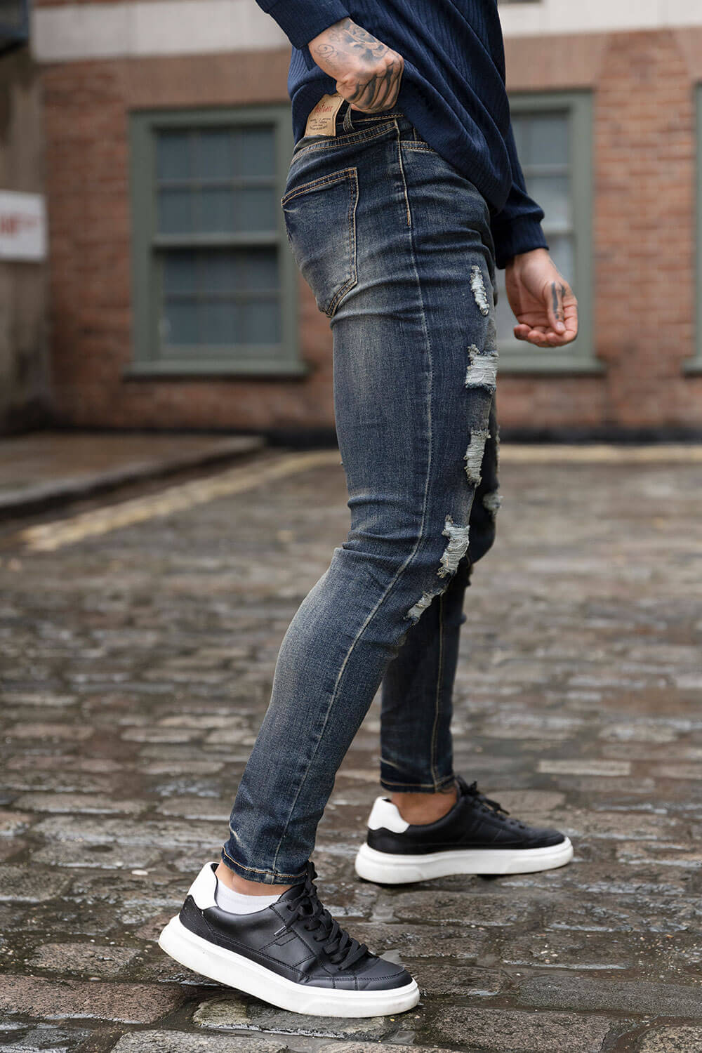 men's jeans slim tapered