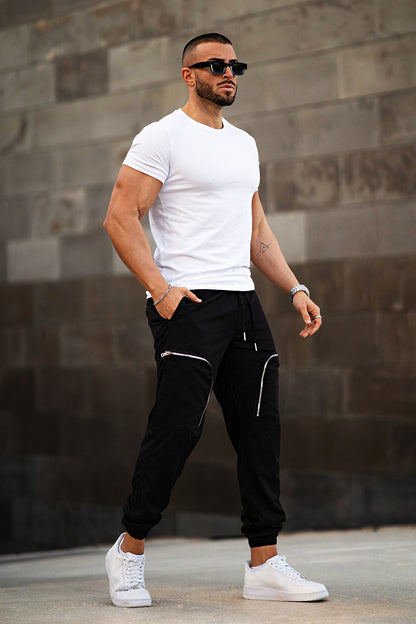 Men's Sport Pant - Zipper & Black