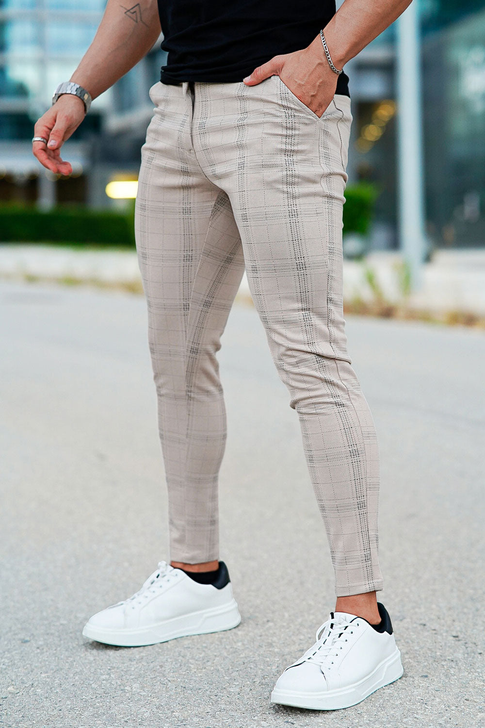 men's grey chino pants