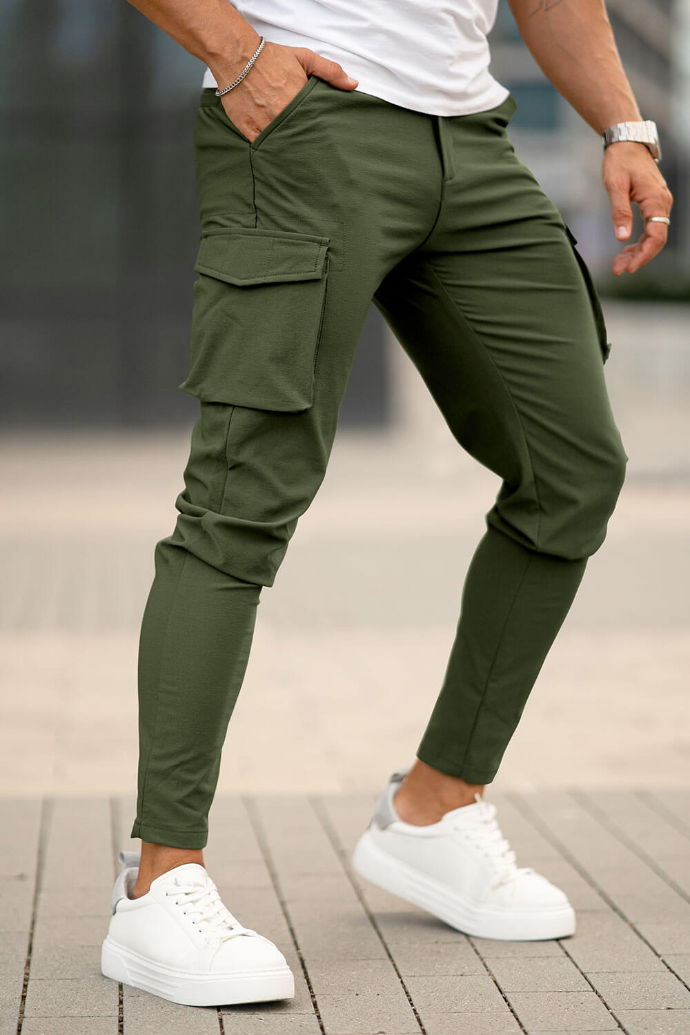 Casual Cargo Pant - Green