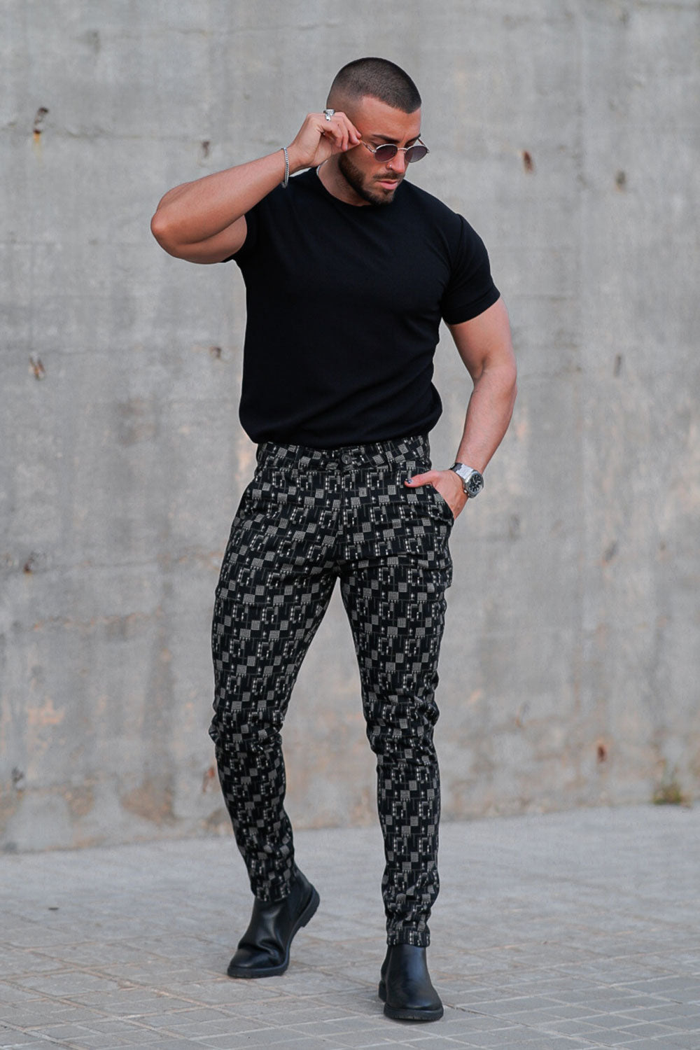 Printed Chinos