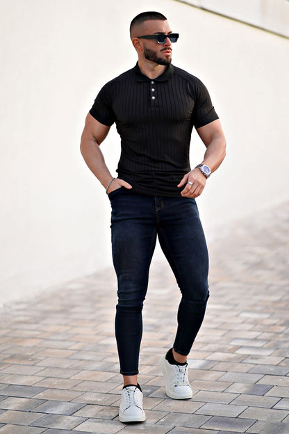 GT5 Relaxed Skinny Jean - Black And Blue