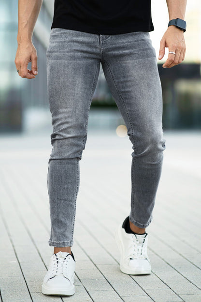 Gingtto Relaxed Skinny Jeans - Hellblau (Vorverkauf)