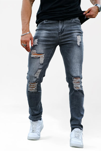 Men‘s Vintage Ripped Jean - Gray