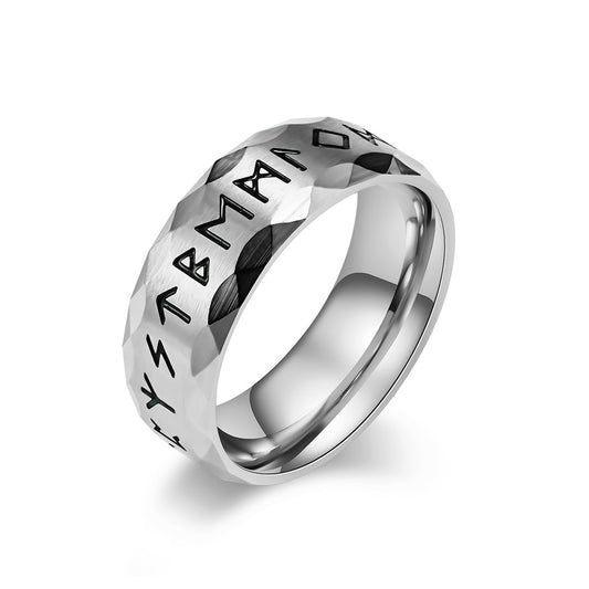 Gingtto Vintage Norse Script Ring