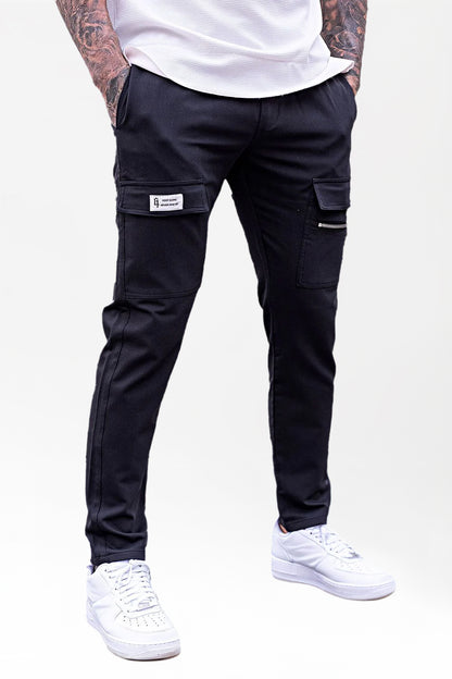 Men's Relaxed Fit Pant - Zipper & Black