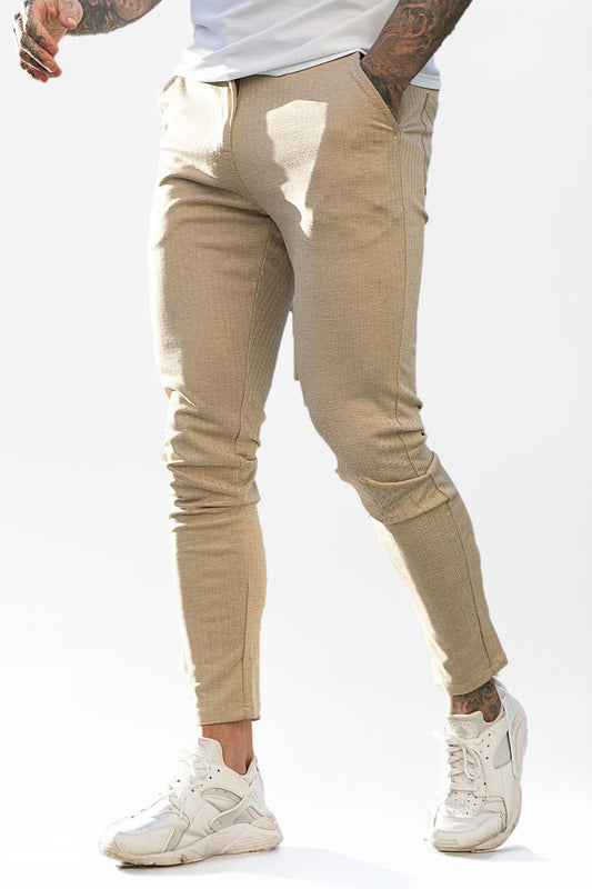 Relaxed Skinny Pants - Light Khaki