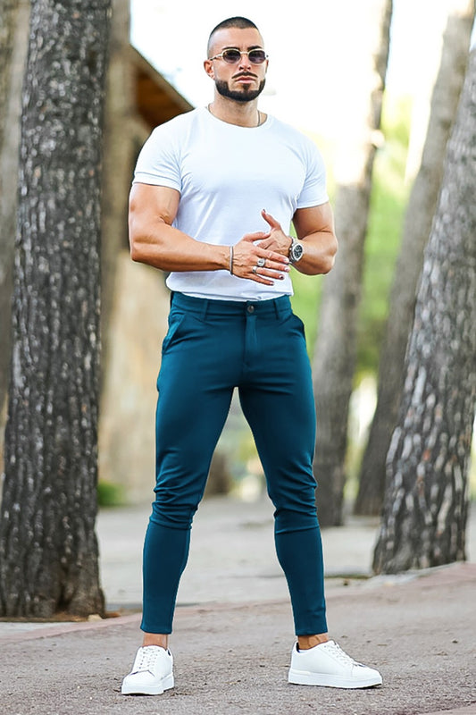 Men's Mens Casual Chino Pant - Process Blue