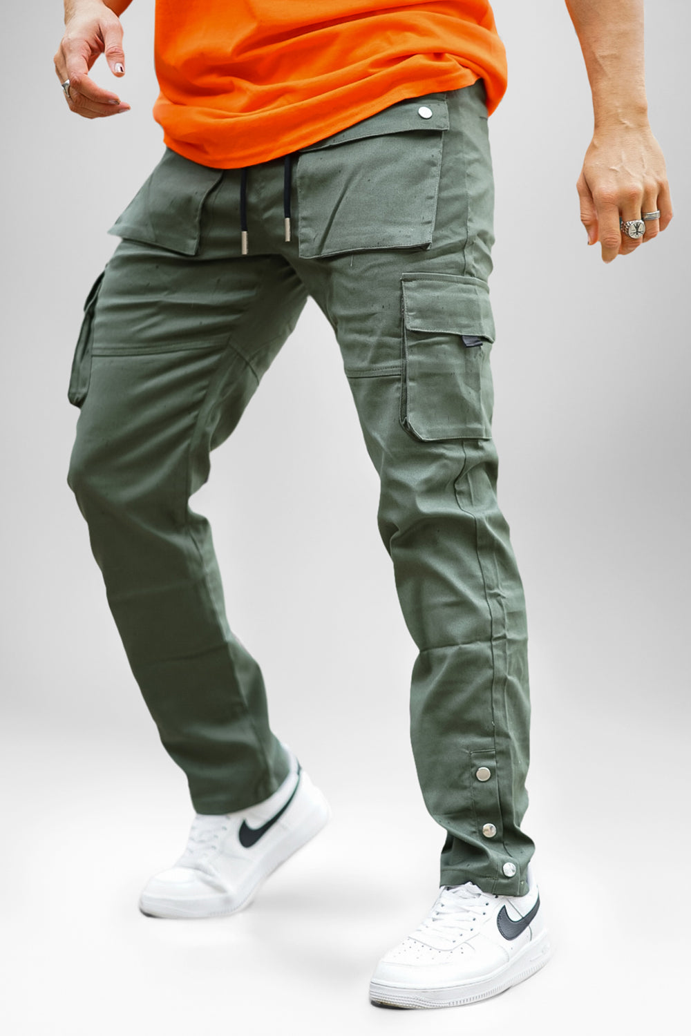 Match Wild Cargo Pants Homme-Vert Foncé