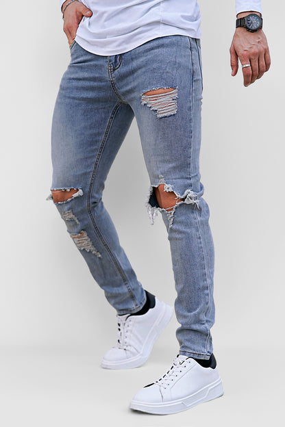 Men's Ripped Slim Fit Jean