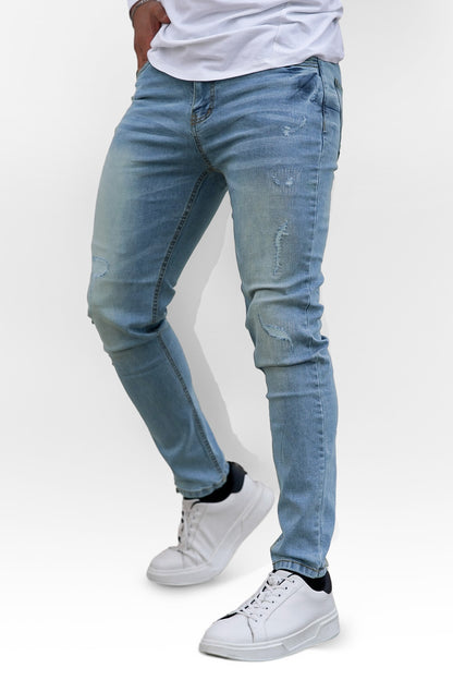 Men Slim Fit Jean - Sky Blue