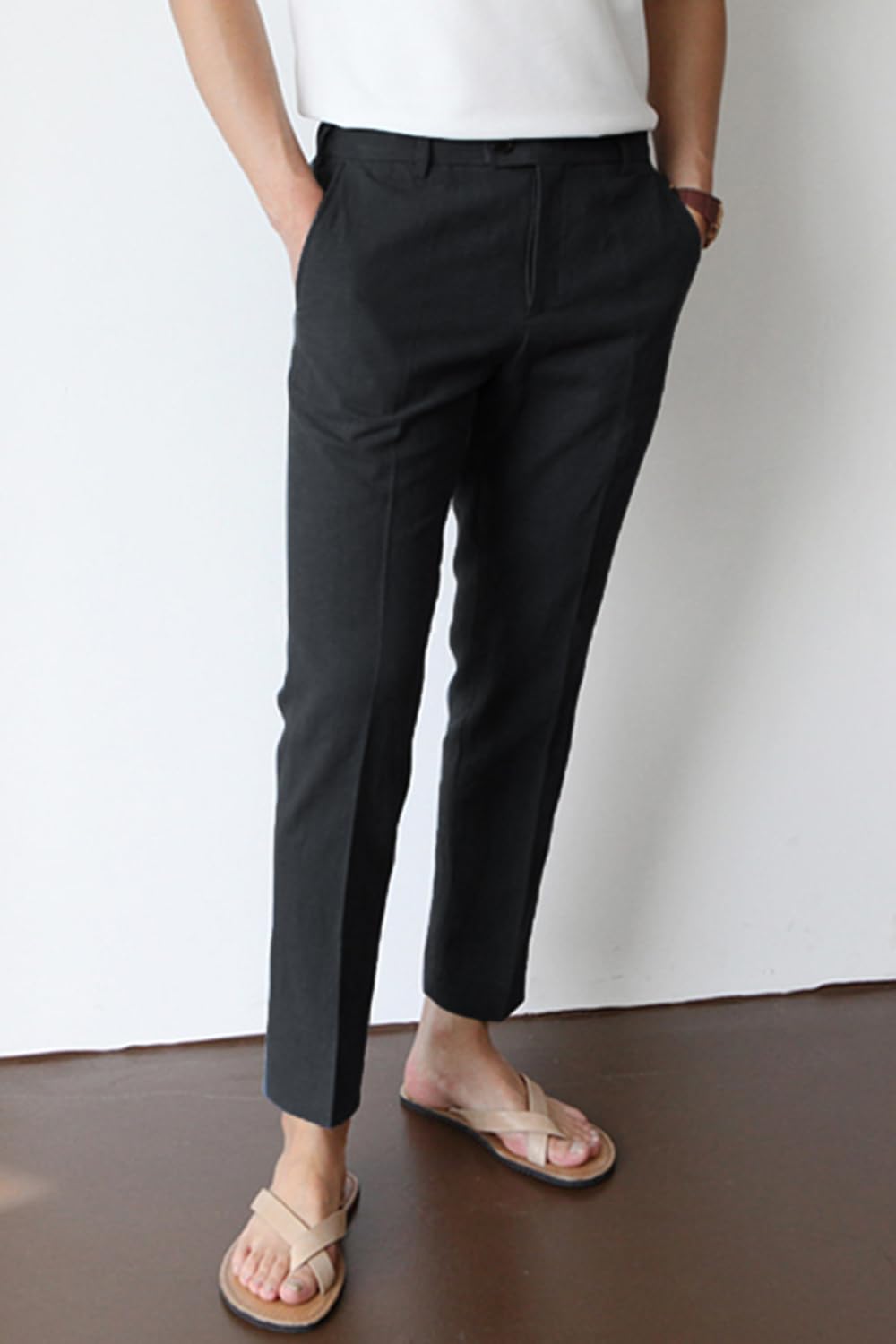 Men's Linen Lightweight Pant - Black