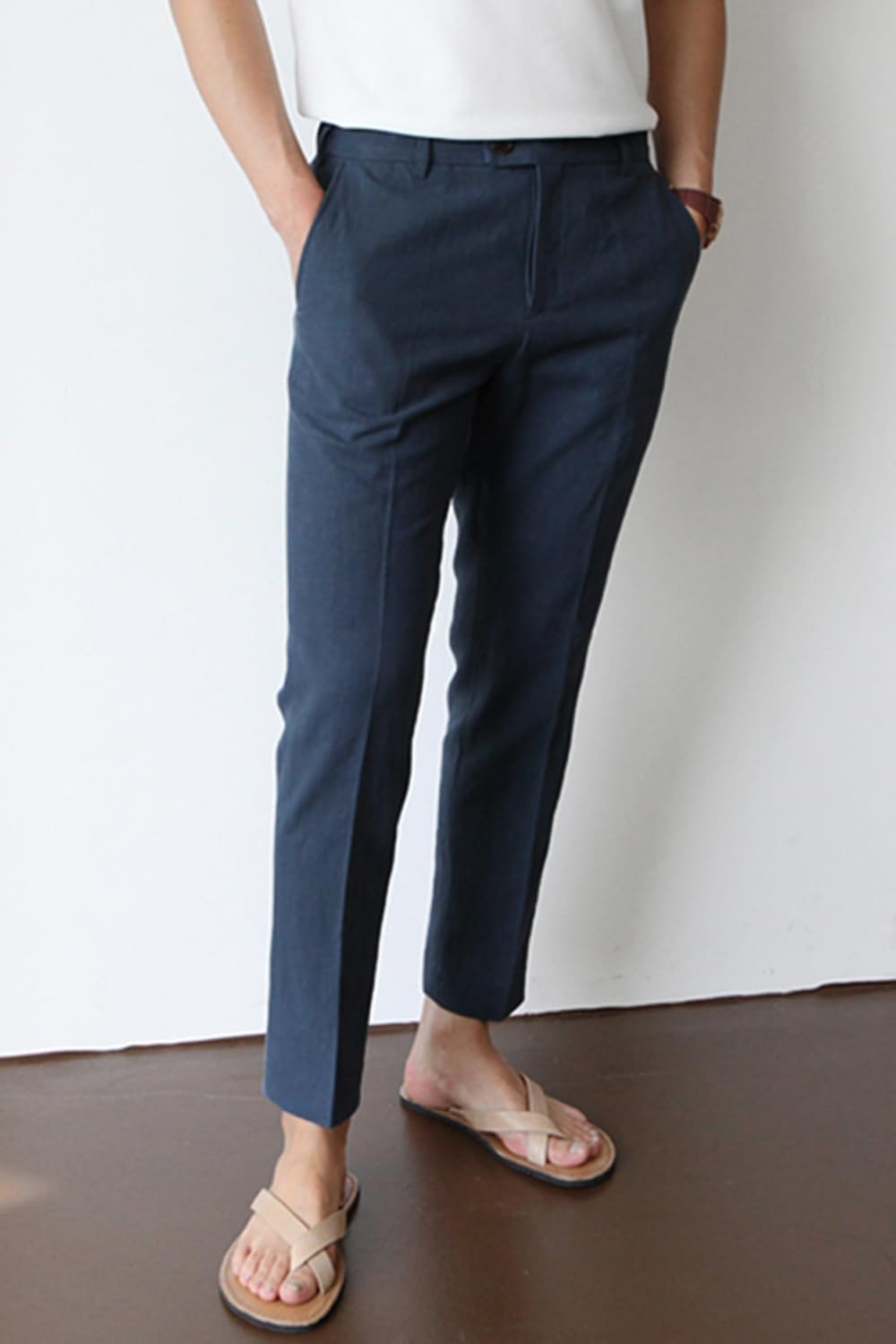 Men's Linen Lightweight Pant - Dark Blue