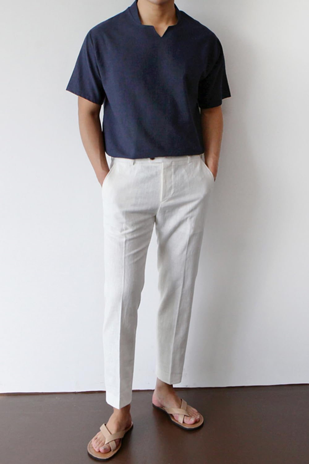 Men's Linen Lightweight Pant - White