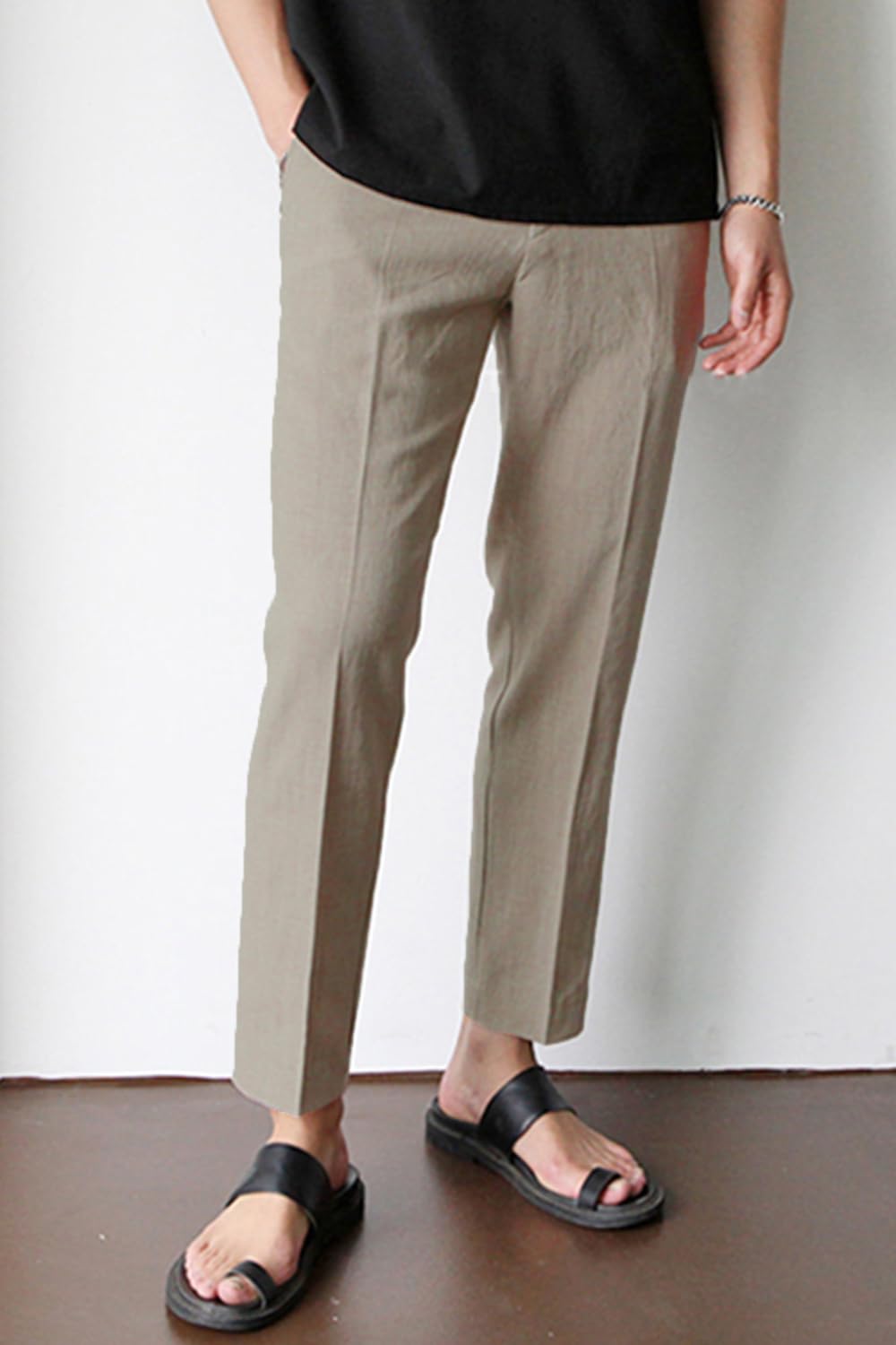 Men's Linen Lightweight Pant - Light Brown