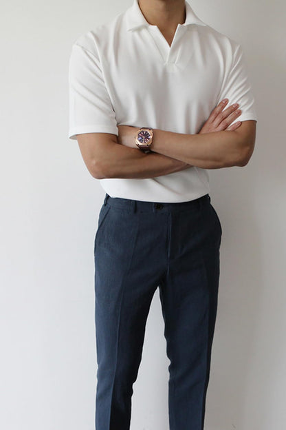 Men's Linen Lightweight Pant - Dark Blue