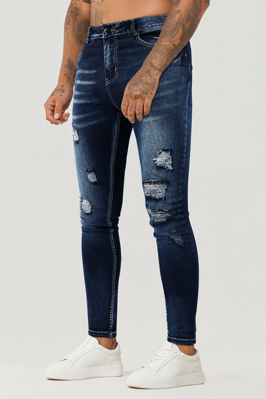 Men's Vintage Skinny Jean - Dark Blue