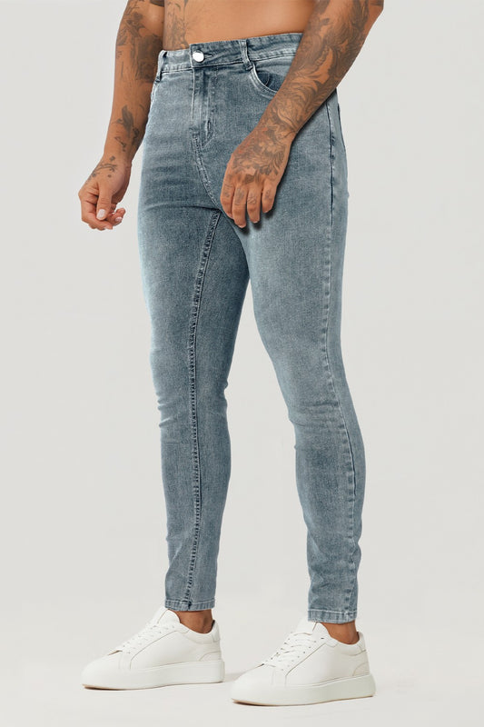 Men Stretch Skinny Jean - Light Blue