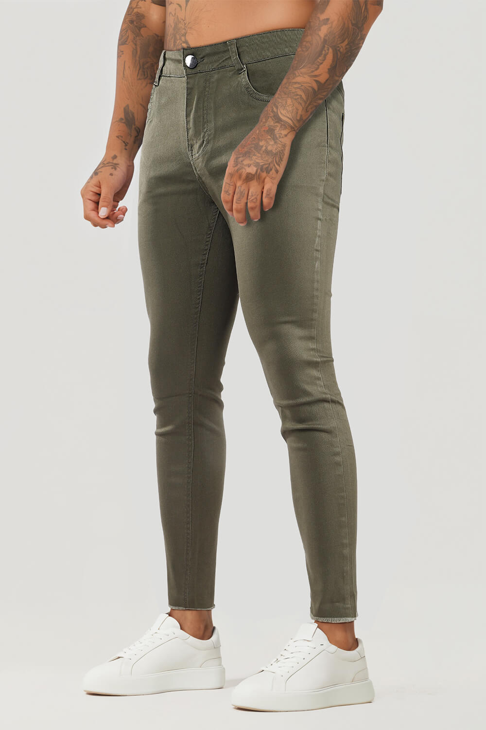 Men's Green Skinny Jean