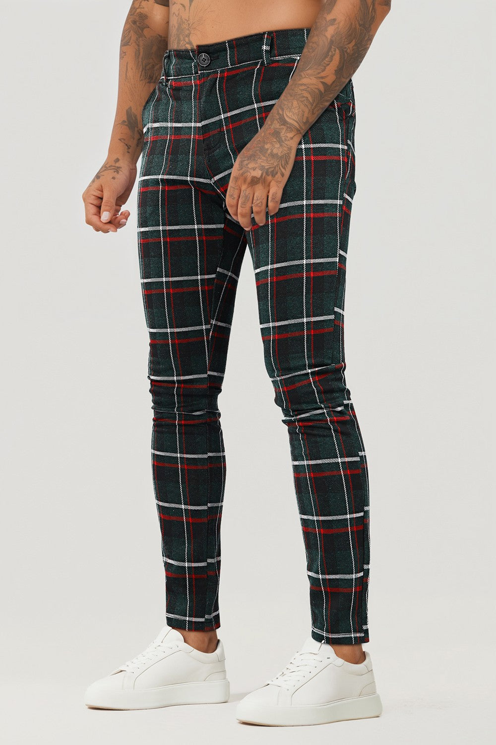 Skinny plaid dress deals pants