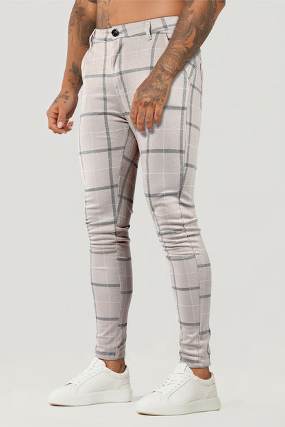 Mens Skinny Pant - Plaid