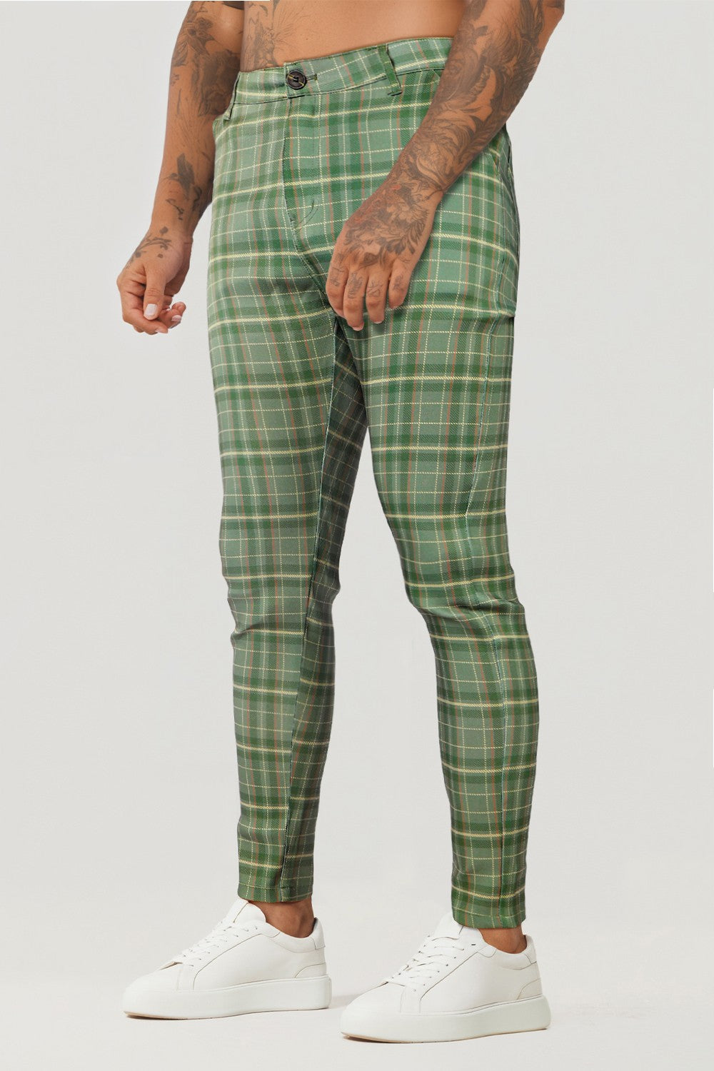 Men's Green Pant - Lattice