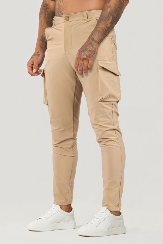 Match Hombre camuflaje Wild Cargo Pantalones-Rojo