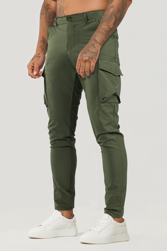 Match Hombre camuflaje Wild Cargo Pantalones-Rojo