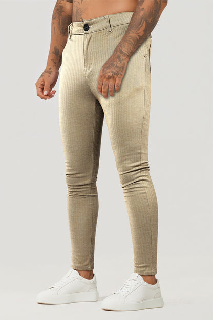 Mens Skinny Pant - Light Khaki