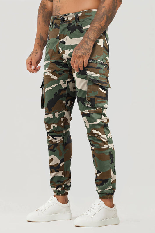 Camouflage Wild Cargo Pant - Dark Green