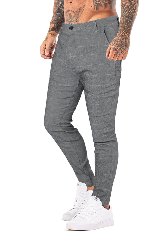 men's light grey chinos