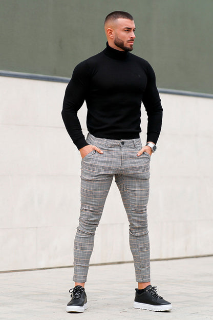 grey skinny chino