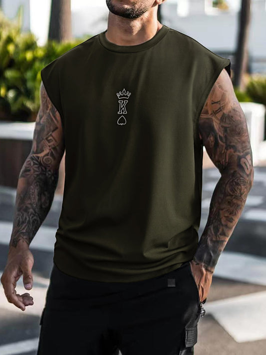 Men Letter Graphic Tank Top