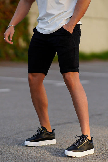 men's black shorts