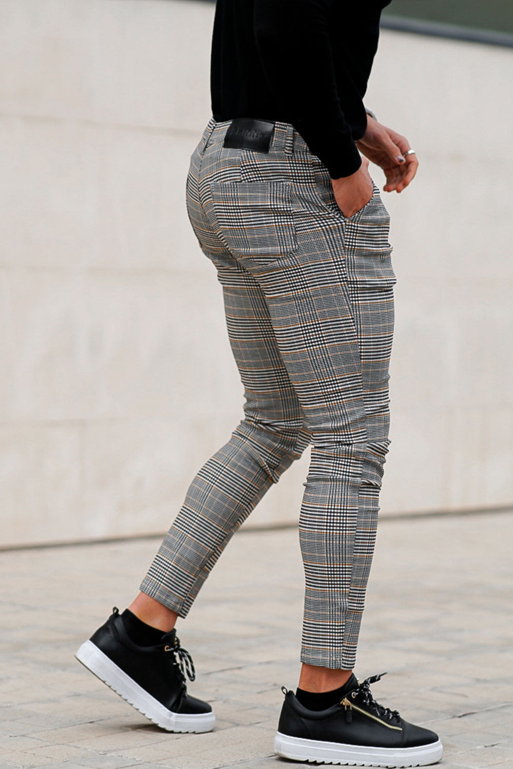 grey skinny chino