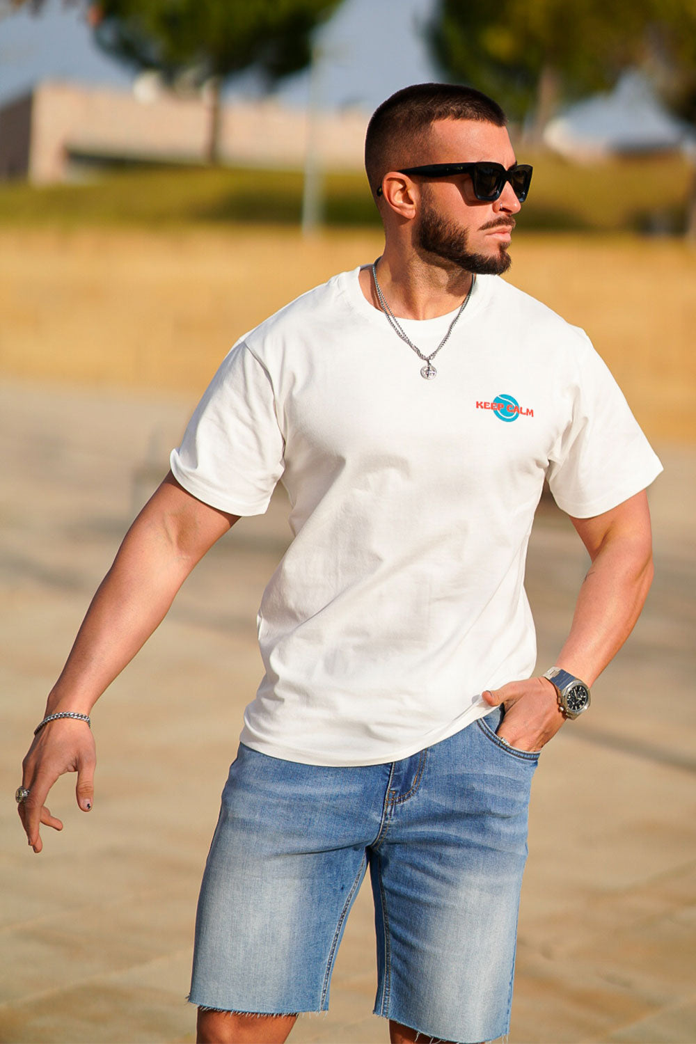 Men's Crew Neck T-Shirt - White