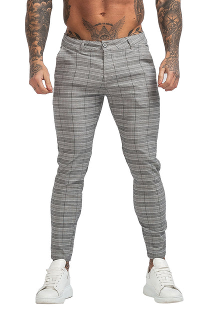 men's slim grey chinos