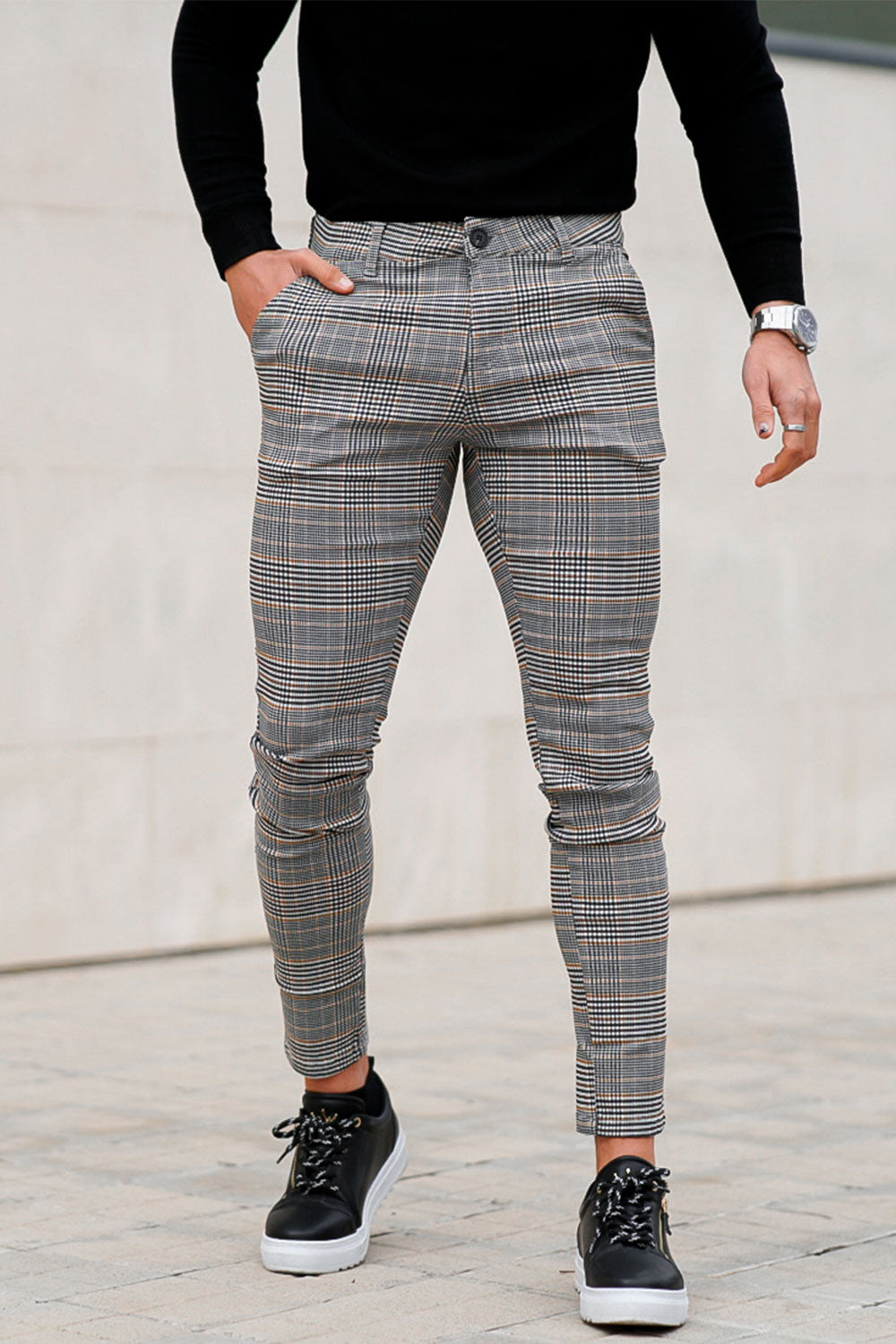 grey skinny chino