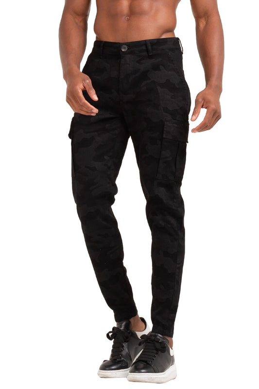 Mens Black Camouflags Pant