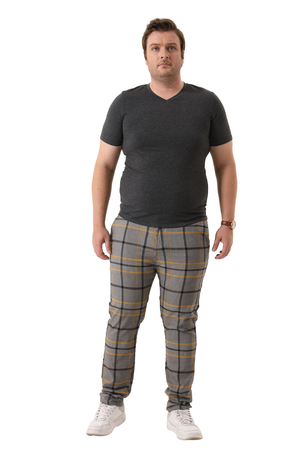 Men's gray striped pants(B&T)