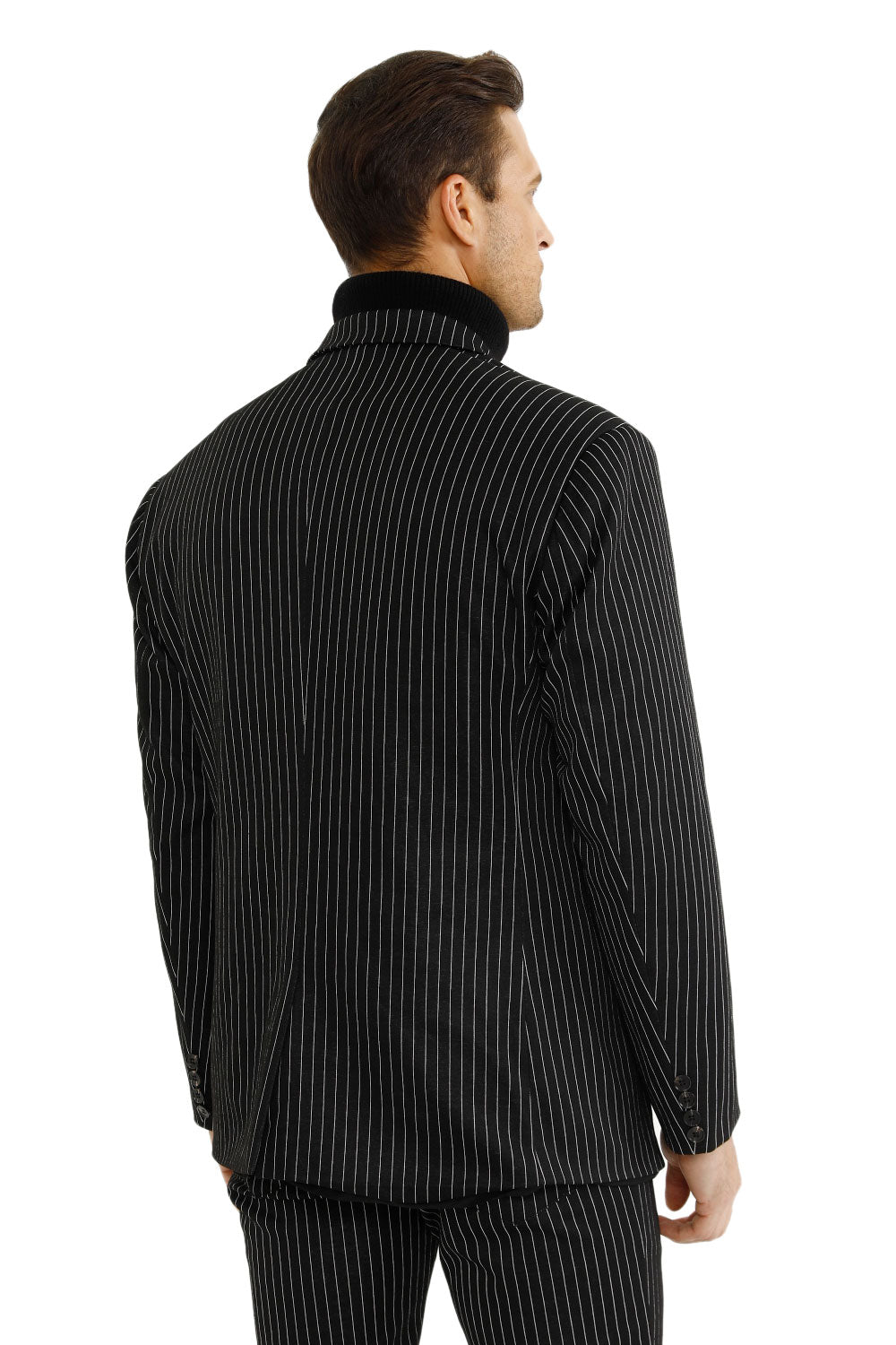 men's striped suit