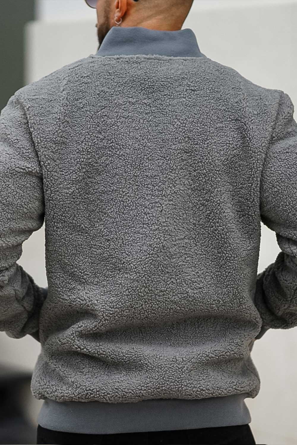 men's grey winter coat