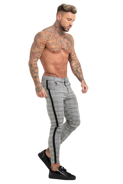 men's grey skinny chinos