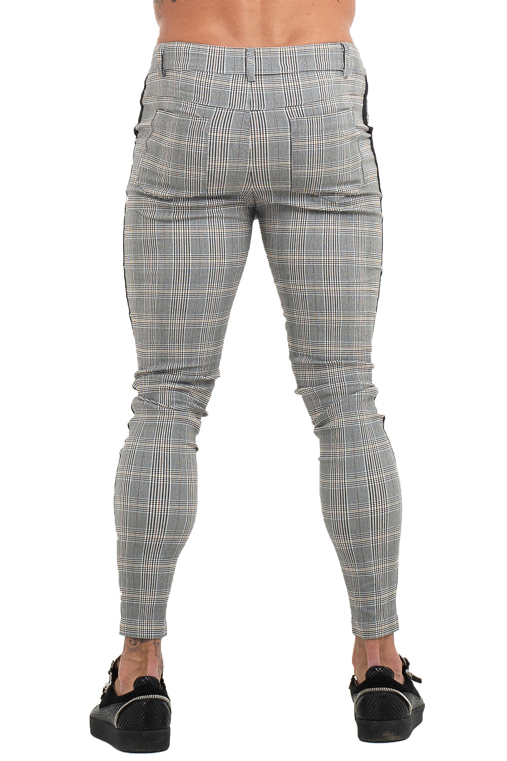 men's grey skinny chinos