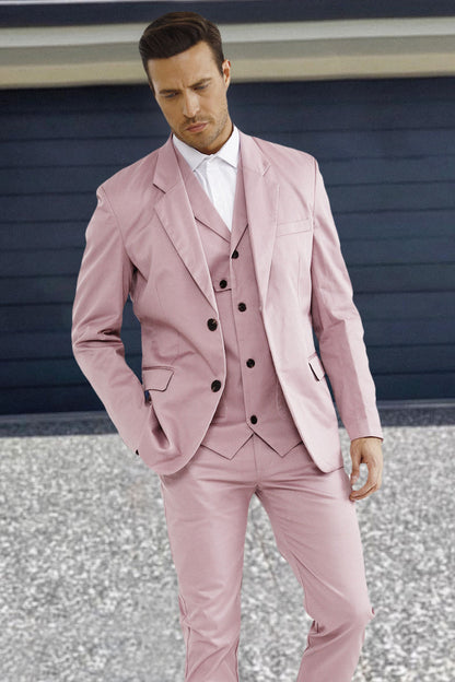 men's pink suit